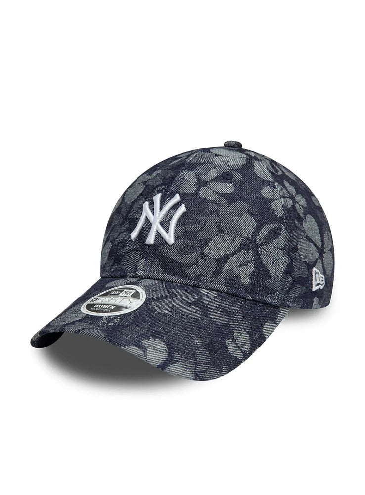 NEWERA - 9Twenty Women Flower Denim NY - Blu Jeans