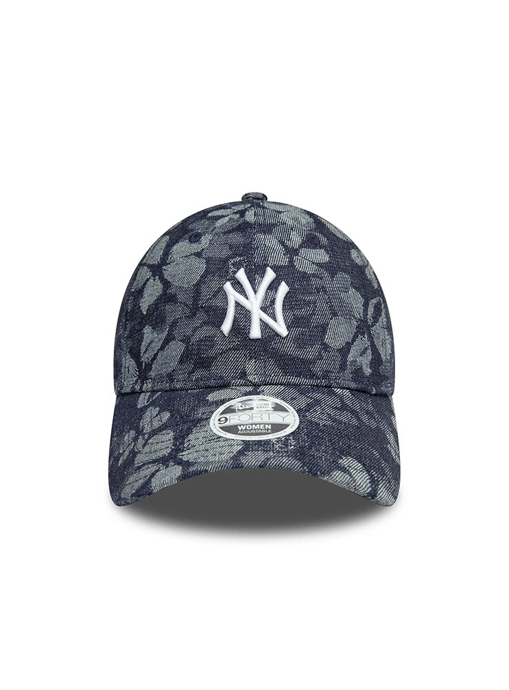 NEWERA - 9Twenty Women Flower Denim NY - Blu Jeans