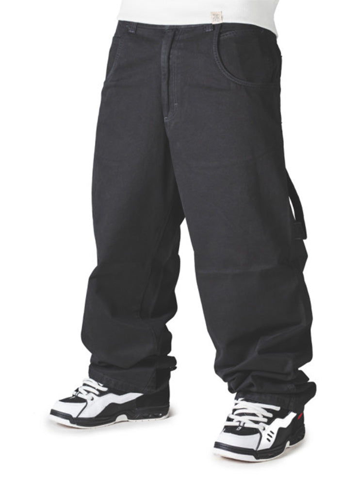BLUESKIN - Denim jeans Ricamo Bianco - Black