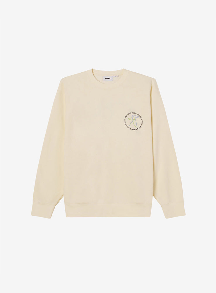 OBEY - City Dog Crewneck - Cream