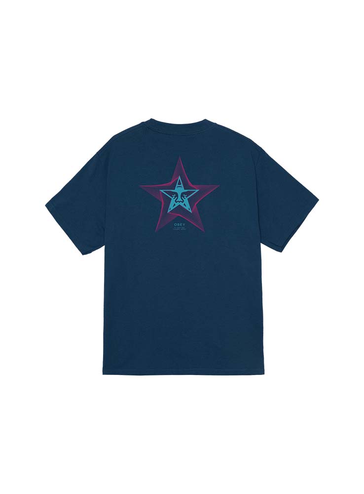 OBEY - Cosmic Noise Tee - Harbor Blue
