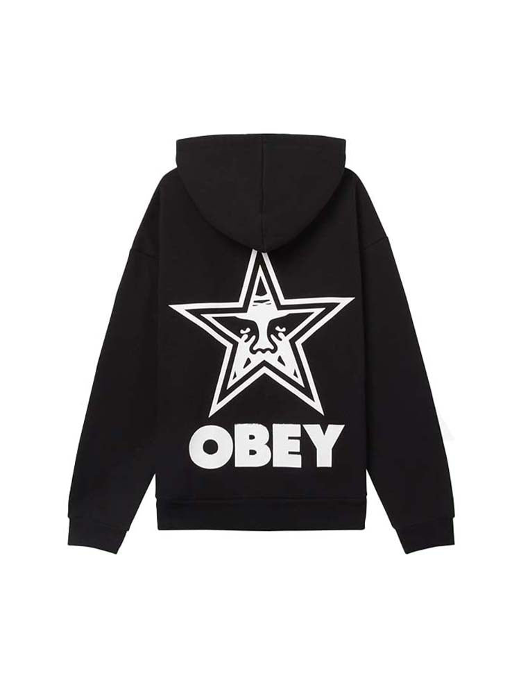 OBEY - Bold Star Extra Heavy Hoodie - Black