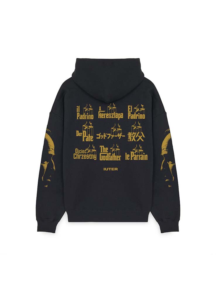 IUTER x THE GODFARTHER - Worldwide Hoodie - Black