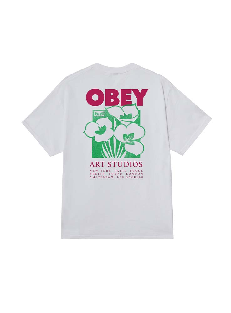 OBEY - Art Studio Flower Tee - White