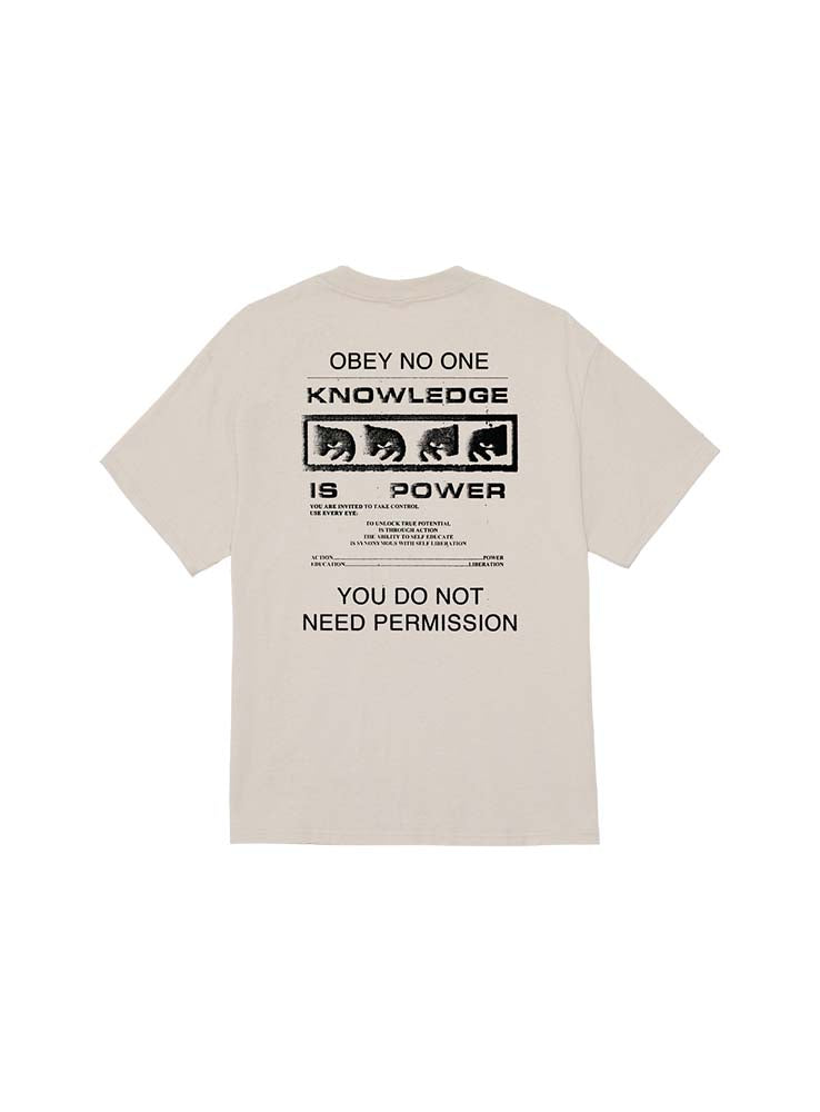 OBEY - Permission Tee - Silver Grey