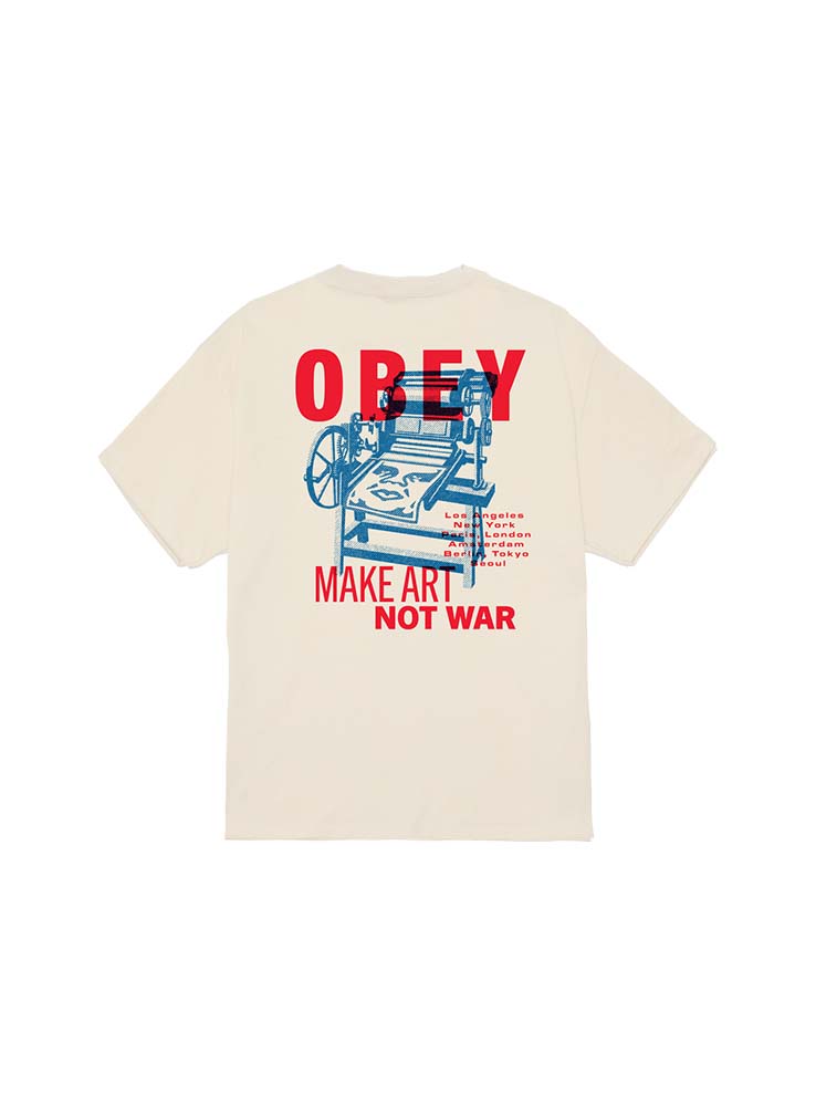 OBEY - Printing Press Make Art Tee - Cream
