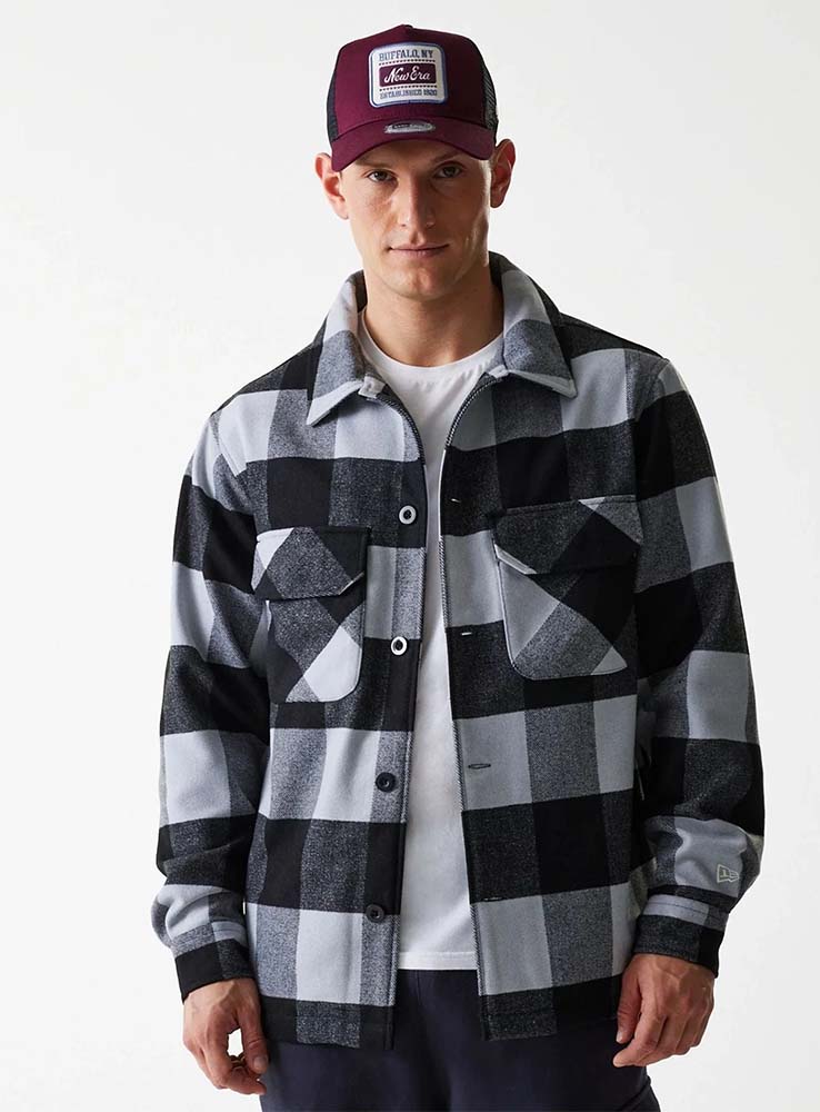 NEWERA - Camicia Shacket - Black