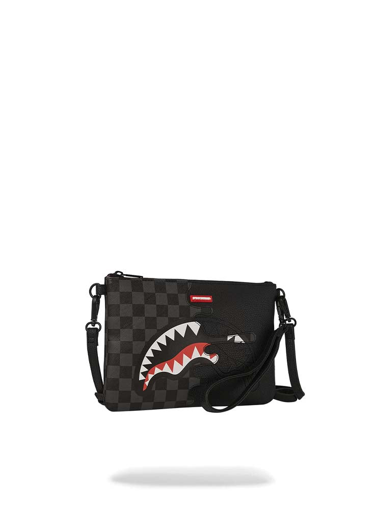 SPRAYGROUND - Unfinished Shark Pochette - Black