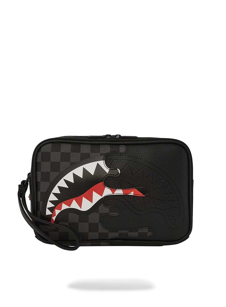 SPRAYGROUND - Unfinished Shark Toiletry - Black