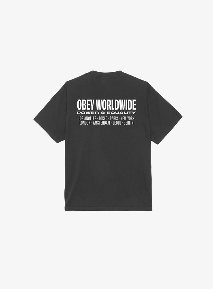 OBEY - Worldwide Power & Equality Tee - Black