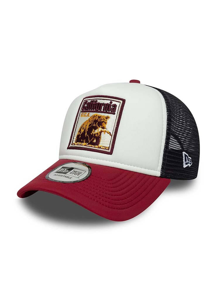 NEWERA - California A-Frame Trucker Graphic Patch - Bordeaux/White/Black