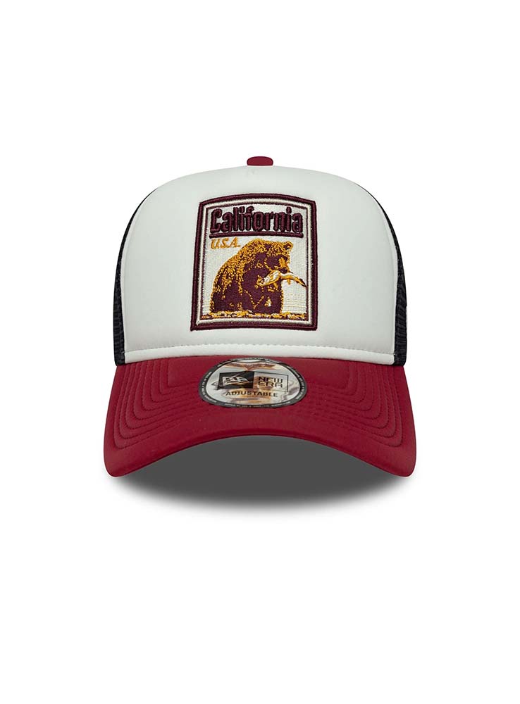 NEWERA - California A-Frame Trucker Graphic Patch - Bordeaux/White/Black