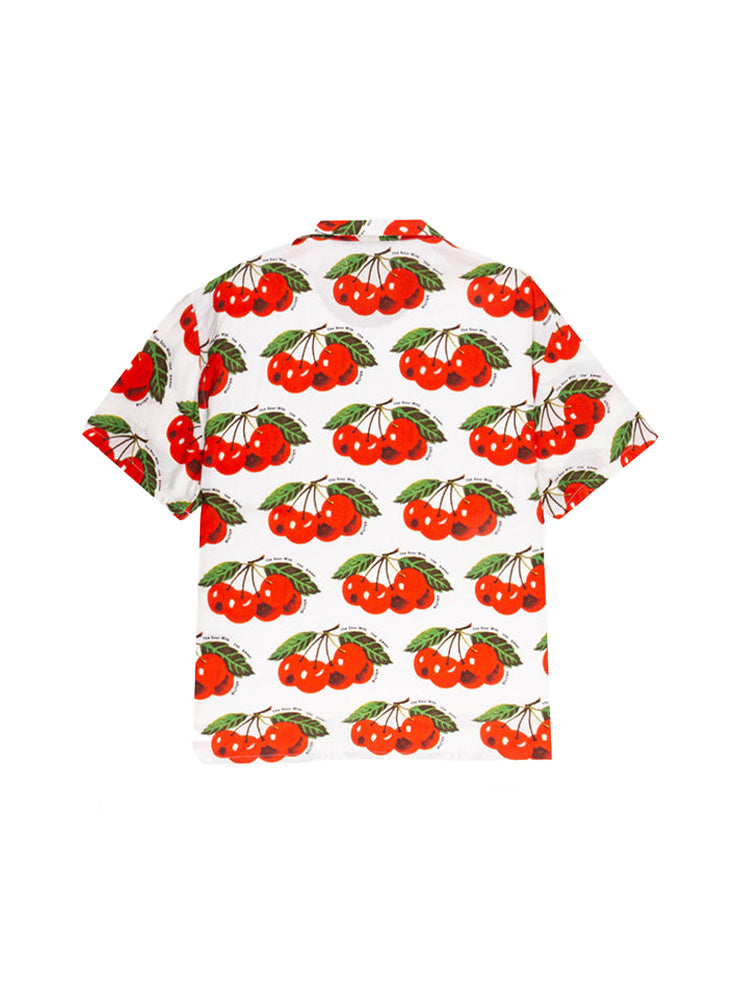 IUTER - Cherry Allover Shirt - Allover Print White