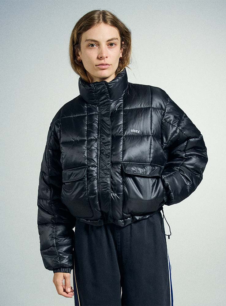 OBEY - Women Surface Puffer - Black