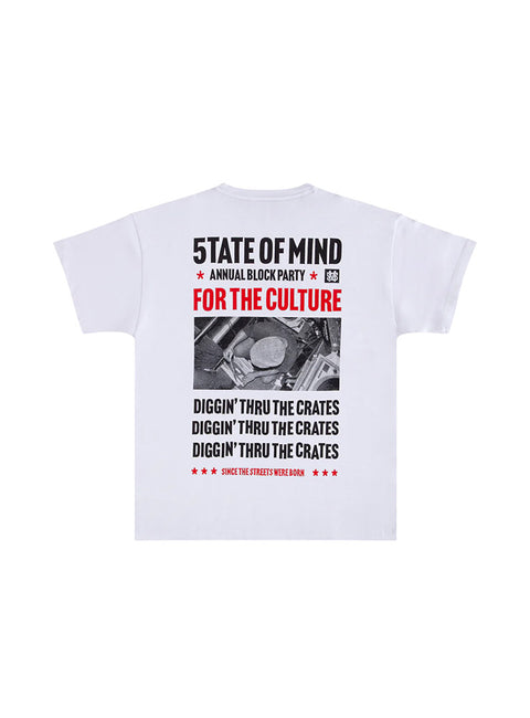 5TATE OF MIND - 4 The Culture Tee - White