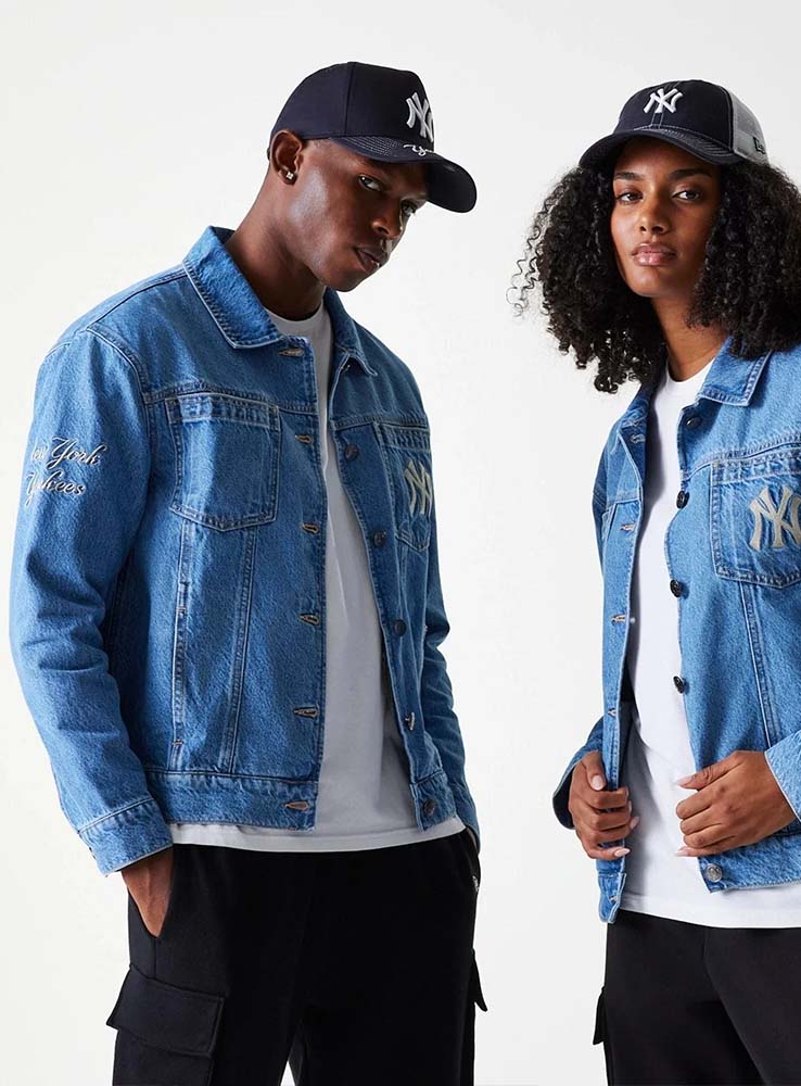 NEWERA - Denim Jacket MLB N.Y. Yankees - Light Blue