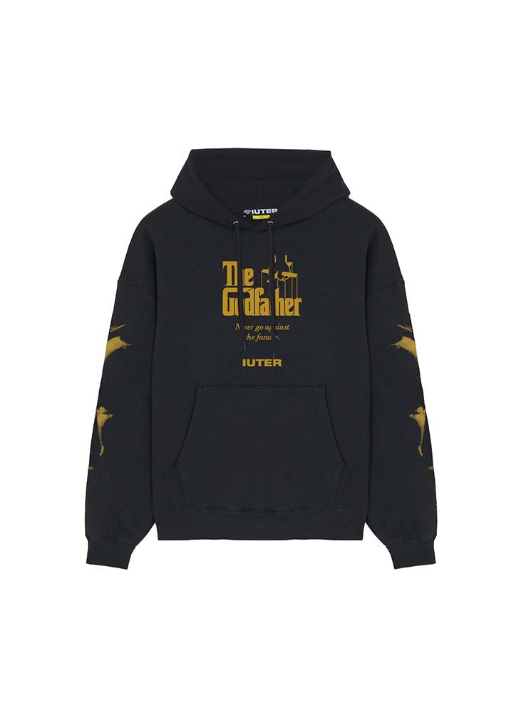 IUTER x THE GODFARTHER - Worldwide Hoodie - Black