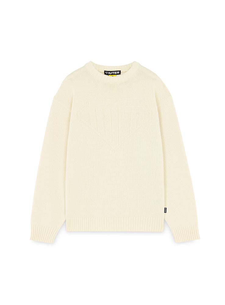 IUTER - Links Logo Knit Sweater - Cream