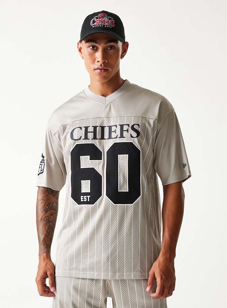 NEWERA - NFL Pinstripe Jersey Kansas City Chief - Cream
