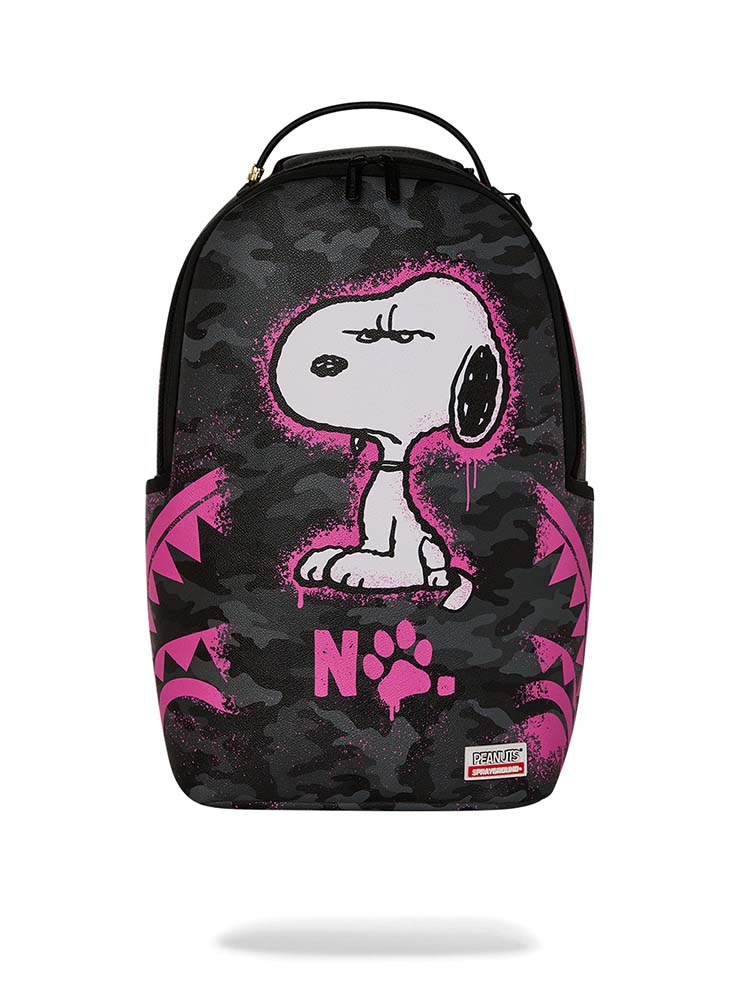 SPRAYGROUND - Backpack Peanuts Snoopy Pink Stencil - Black