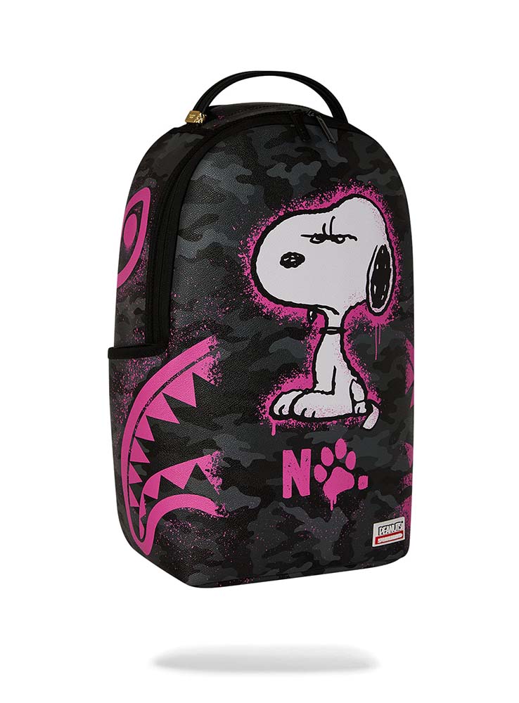 SPRAYGROUND - Backpack Peanuts Snoopy Pink Stencil - Black