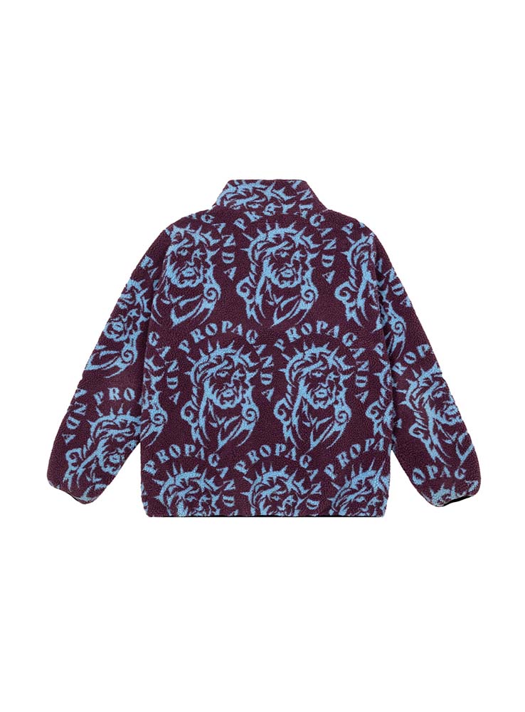 PROPAGANDA - Sherpa Zip Jacket - Purple