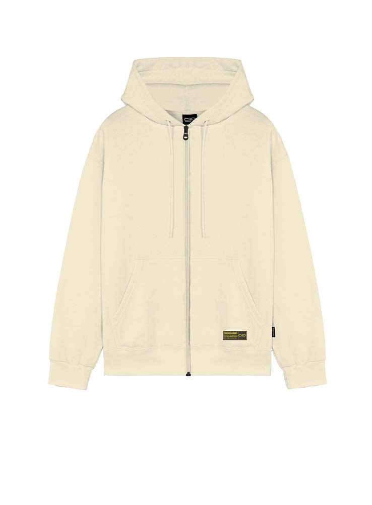 PROPAGANDA - Zippered Hoodie Trooper - Cream