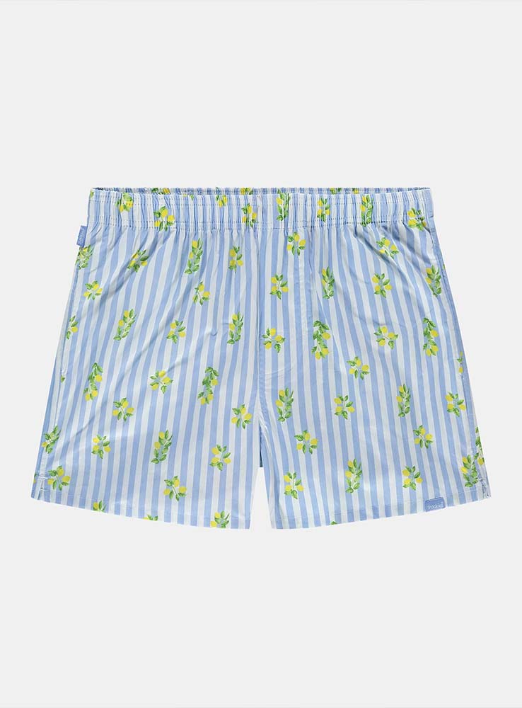 POCKIES - Goodlife Boxer - Light Blue/White