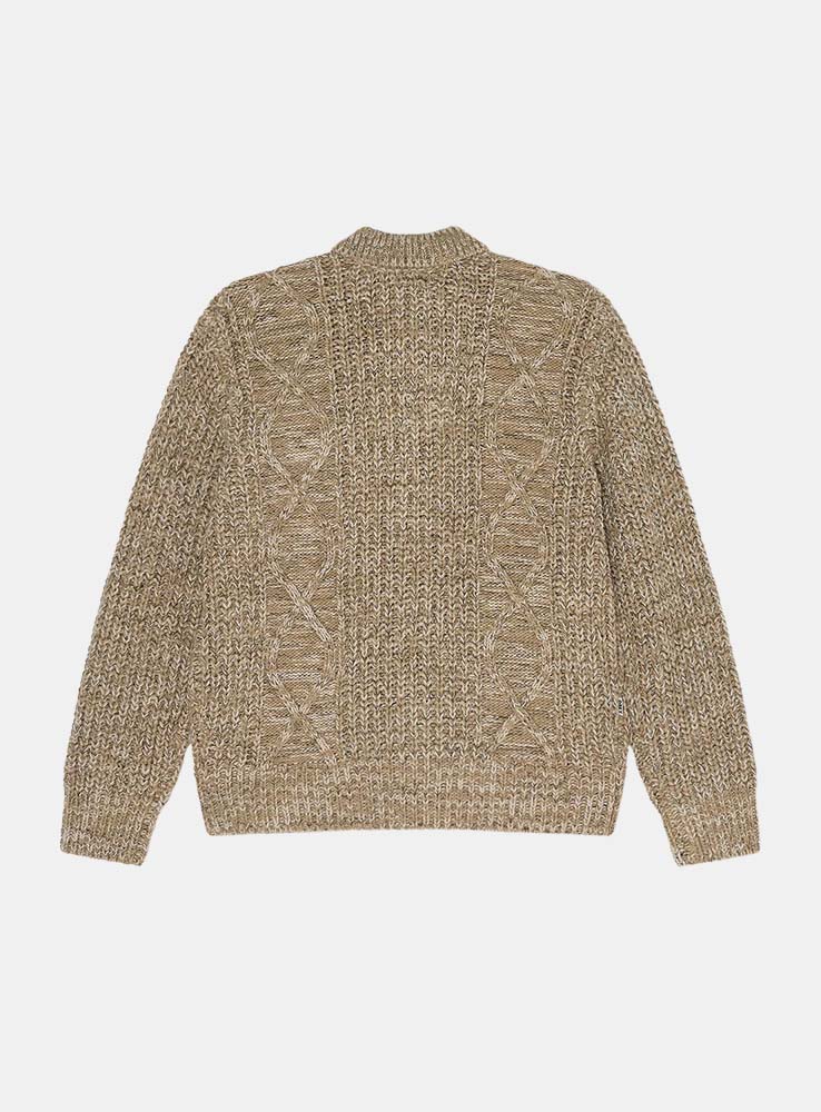 OBEY - Isar Button Up Sweater - Silver Sage Multi