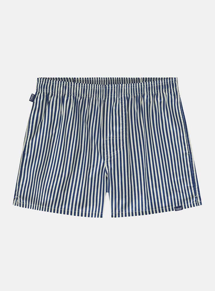POCKIES - Navy Striped Boxer - Navy