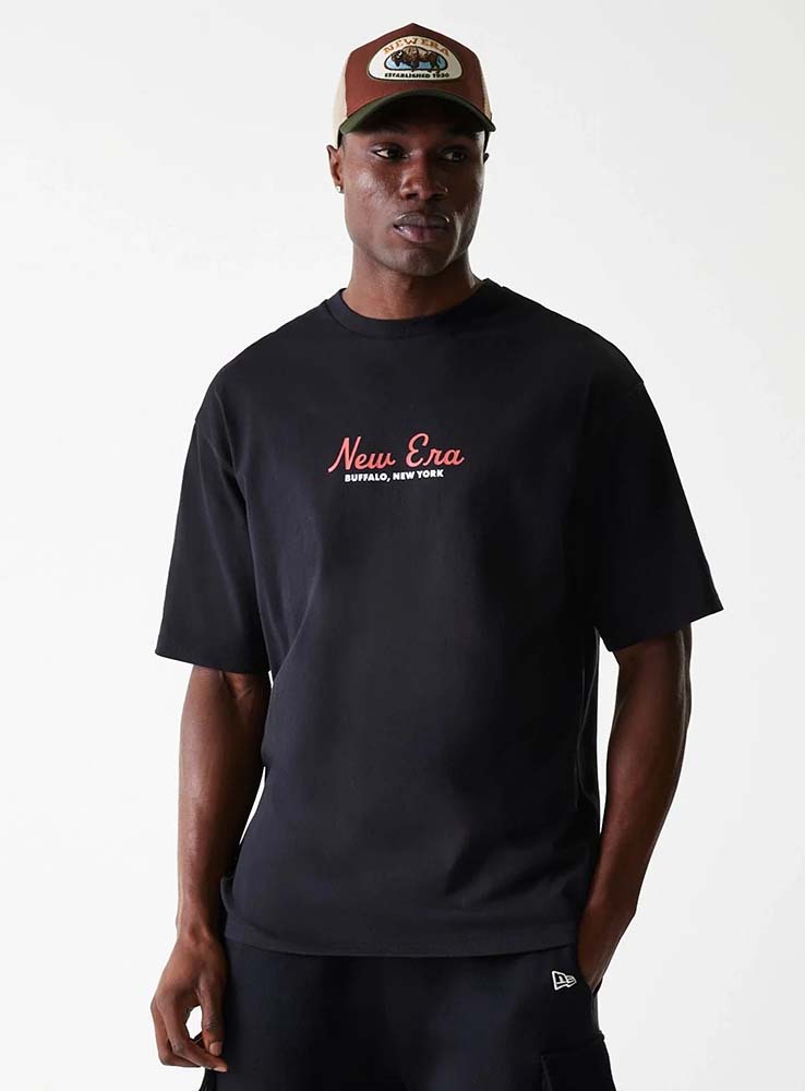 NEWERA - Oversize Tee Animal Graphic - Black