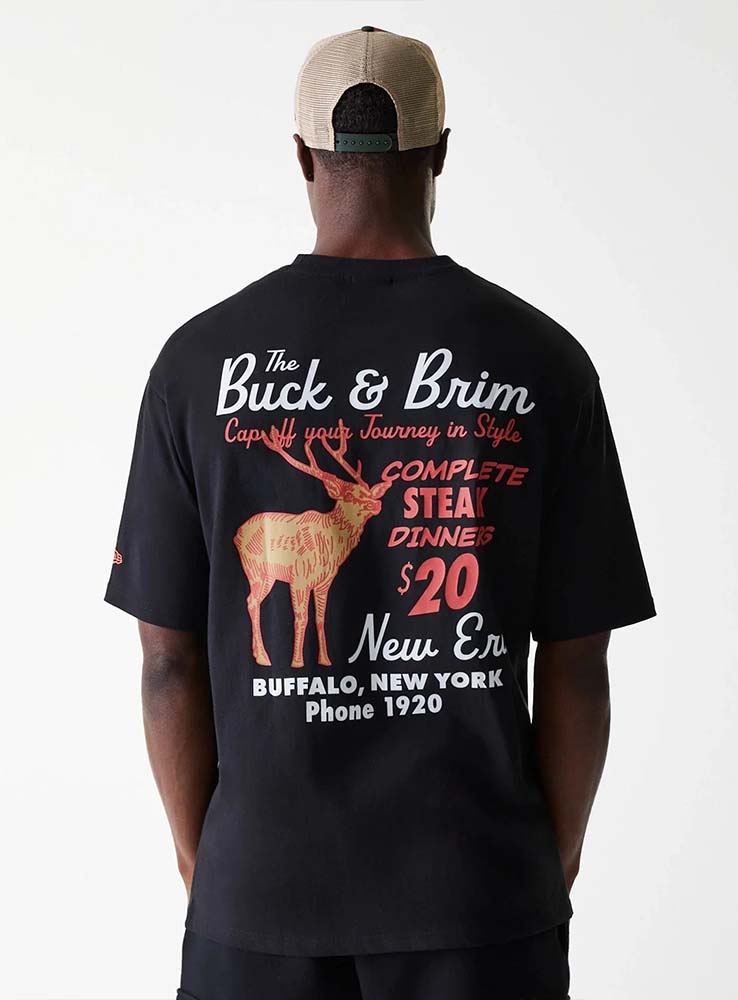 NEWERA - Oversize Tee Animal Graphic - Black