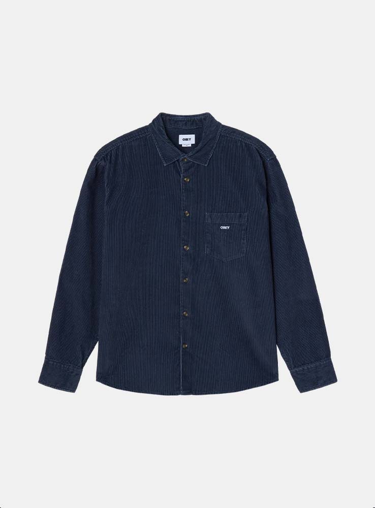 OBEY - Tommy Corduroy Shirt - Night Sky
