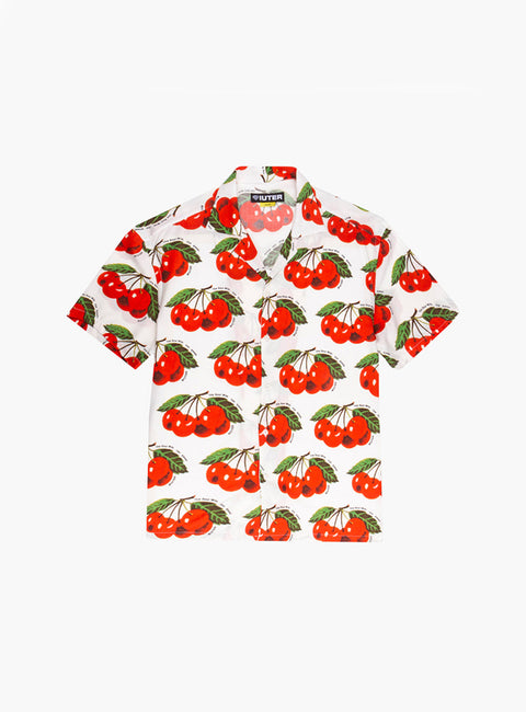 IUTER - Cherry Allover Shirt - Allover Print White